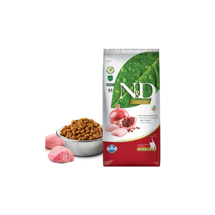 N&D Tahılsız Tavuk Etli ve Narlı 5 Kg Yavru Kuru Kedi Maması