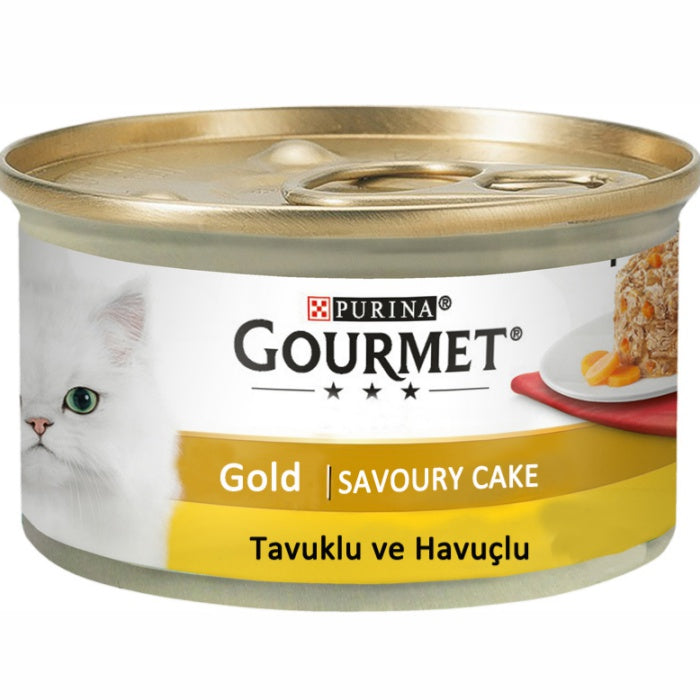 Gourmet Gold Savoury Cake Tavuk&Havuç 85gr Yaş Kedi Konservesi