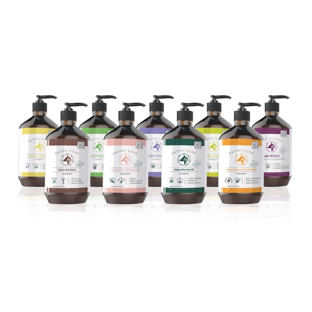 M-Pets Naturluxe Dog Shampoo Saphora Flavescens & Witch Hazel 500ml