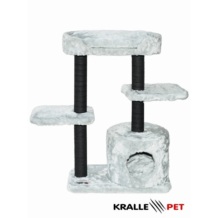 Kralle 1036 Yuvalı Teraslı Kedi Tırmalama Gri