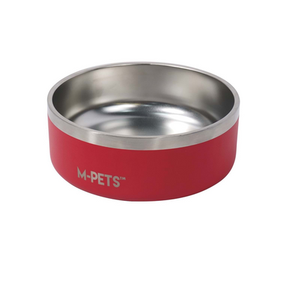 M-Pets Eskimo Çift Cidarlı Mama Kabı 2L Red