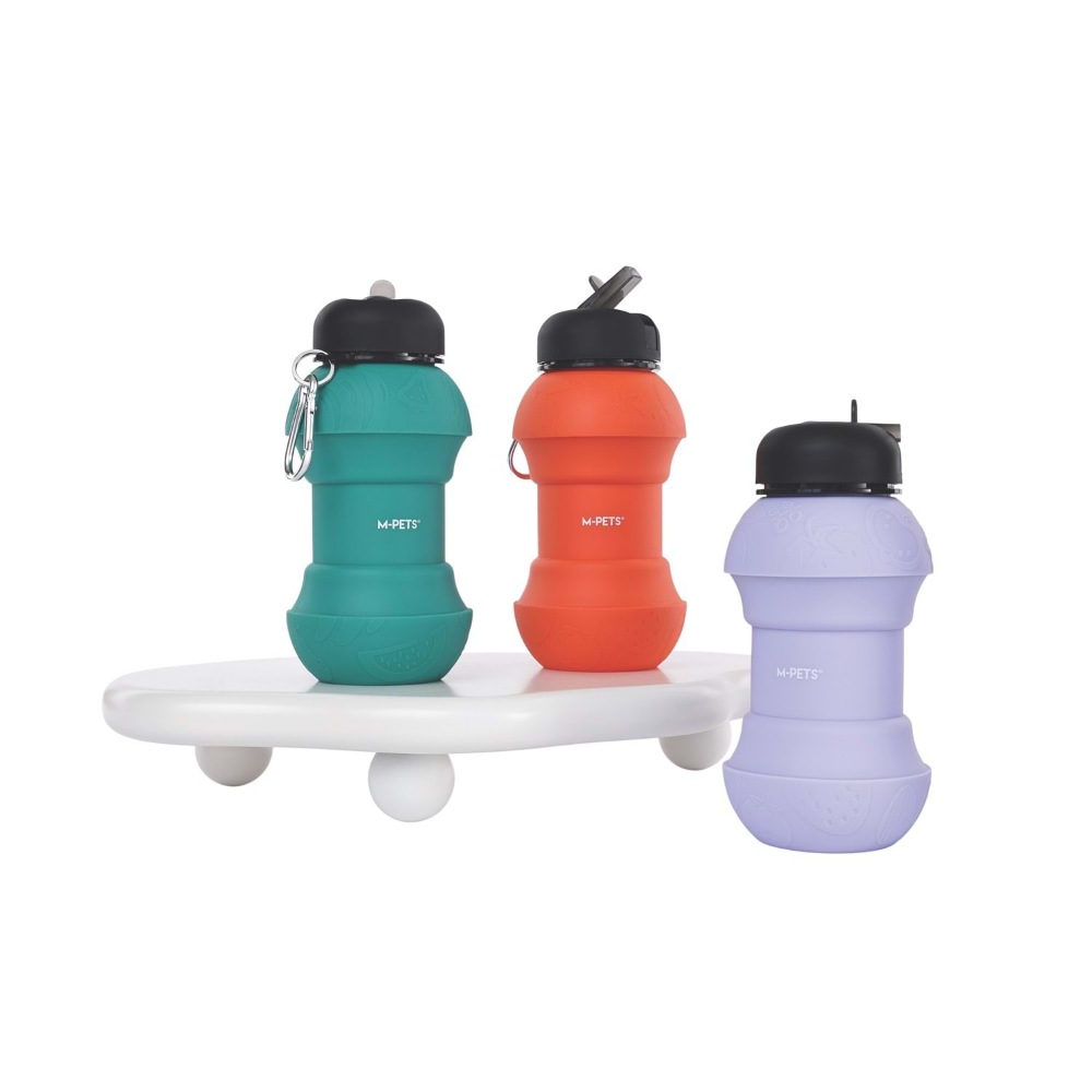 M-Pets On The Road Katlanabilen Seyahat Suluğu 200-550ml Purple