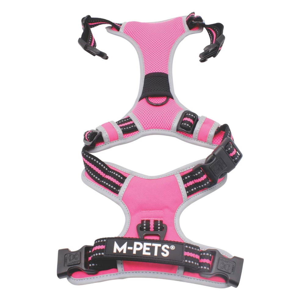 M-Pets Hıkıng Reflektörlü Soft Sırt Tasması Pınk (M)