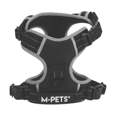 M-Pets Hıkıng Reflektörlü Soft Sırt Tasması Black (M)