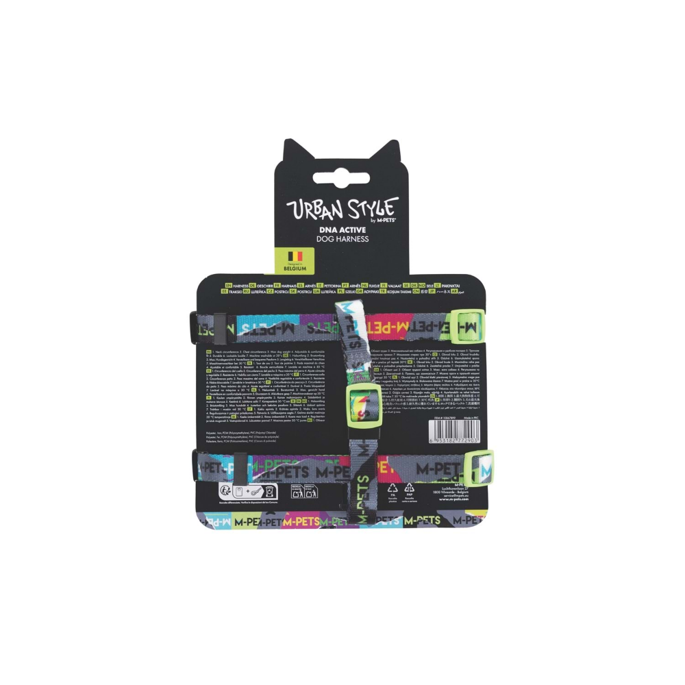 M-Pets Urban Style Dna Active Köpek Göğüs Tasması (S)