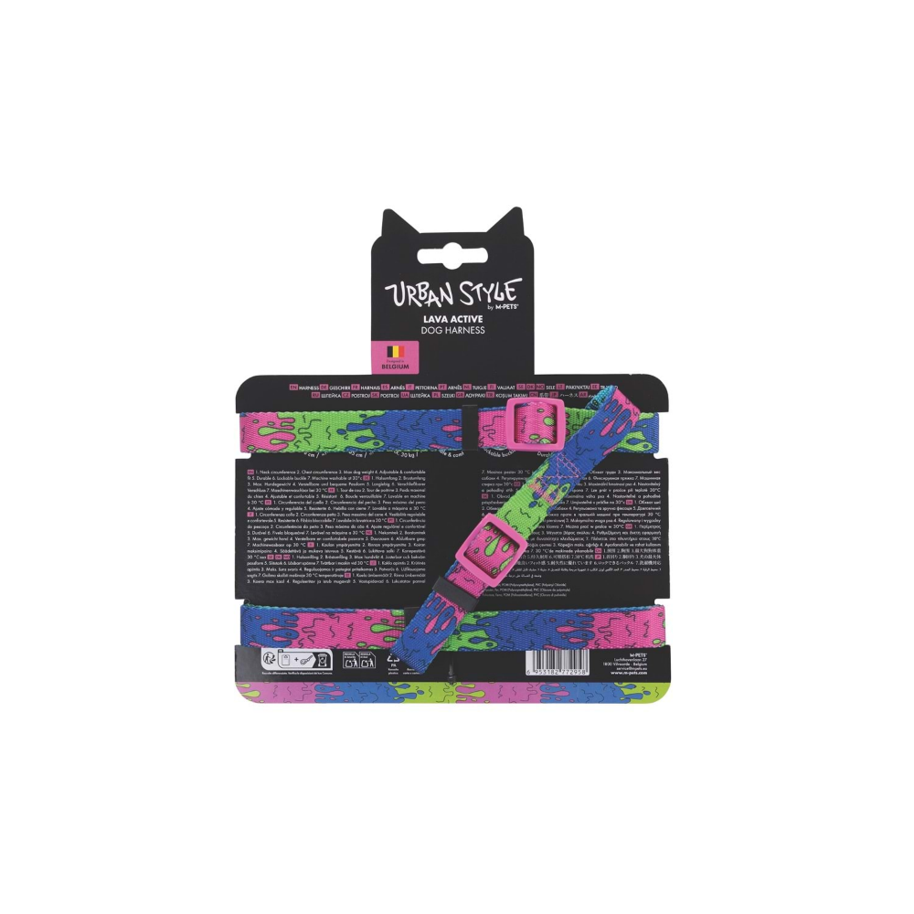 M-Pets Urban Style Lava Active Köpek Göğüs Tasması (M)