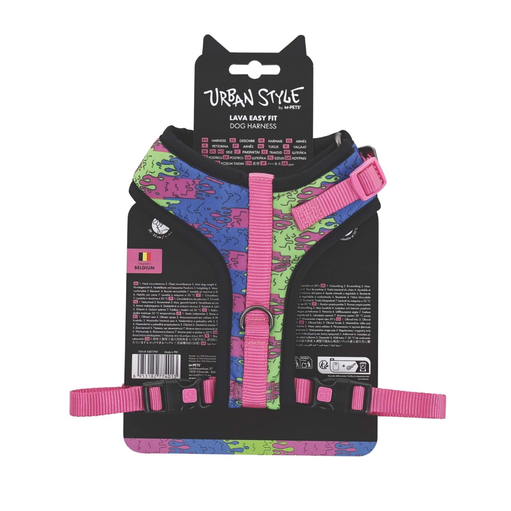 M-Pets Urban Style Lava Easy Fit Köpek Göğüs Tasması (S)