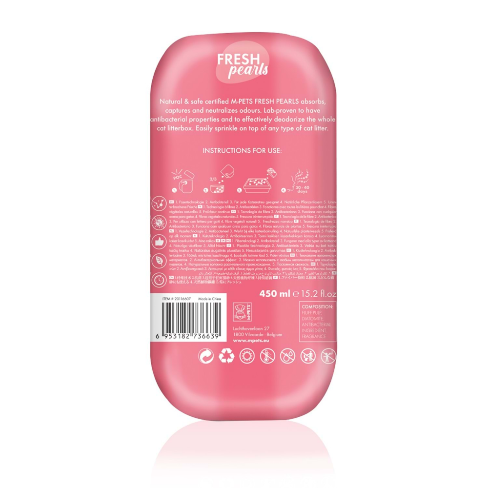 M-Pets Fresh Pearls Kedi Kumu Deodorant Çiçek Kokulu 450ml