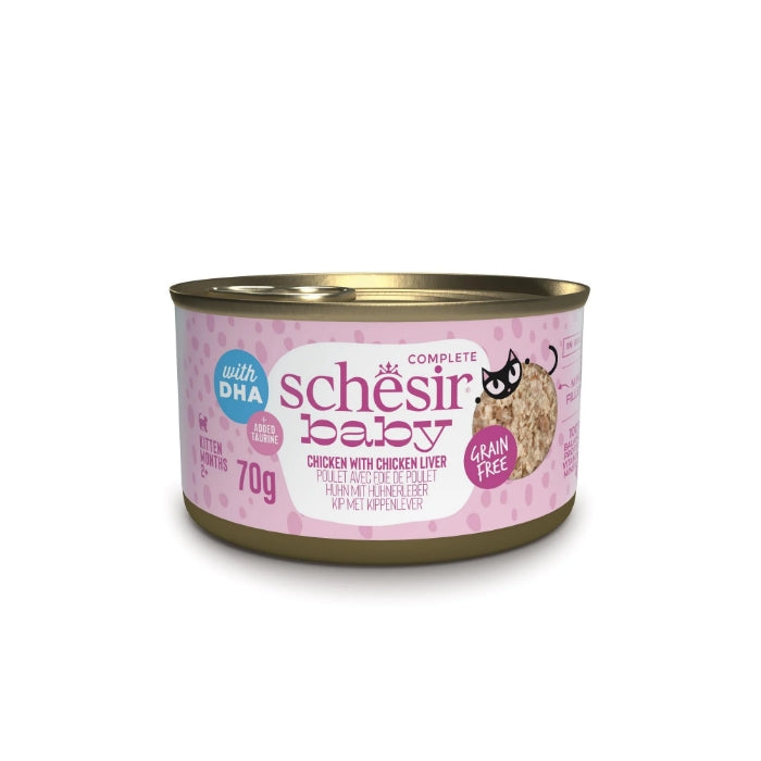 Schesir Baby Tavuk ile Tavuk Ciğeri Mus Konserve 70g