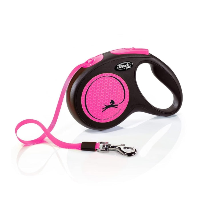 Flexi New Neon Small 5m Şerit Gezdirme Pembe