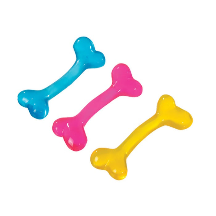 Flamingo Renkli Köpek Kemiği 15cm