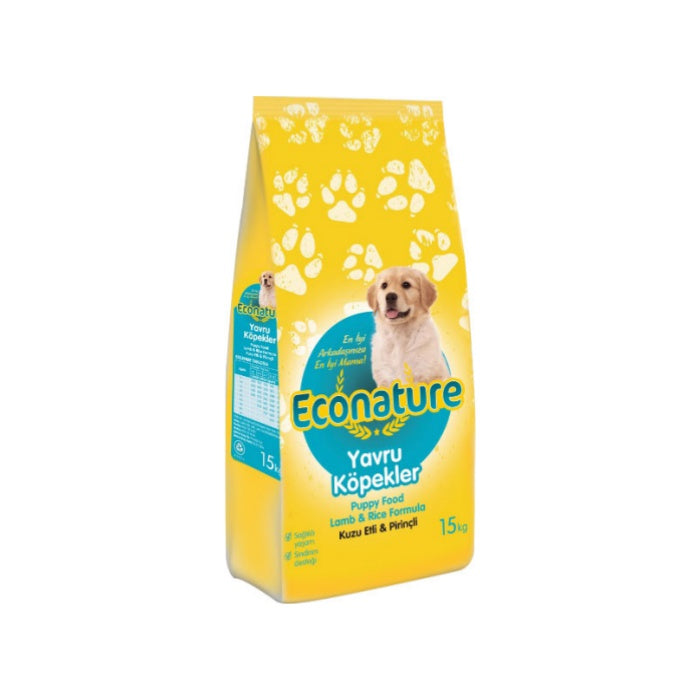 Econature Plus Yavru Kuru Köpek Maması (Puppy) Kuzu Etli 15KG