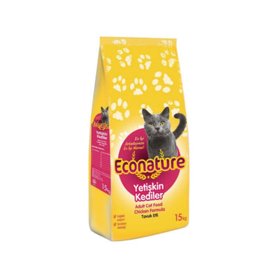 Econature Tavuklu Yetişkin Kedi Maması 15 Kg SP.