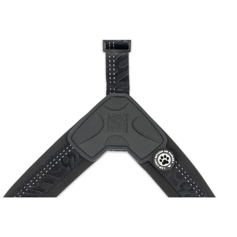Matrix 2.0 Akıllı Künyeli Q-Fit Köpek Göğüs Tasması - Black (XS)