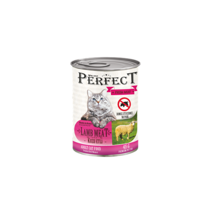 Perfect Kuzu Etli Kedi Konservesi 415gr