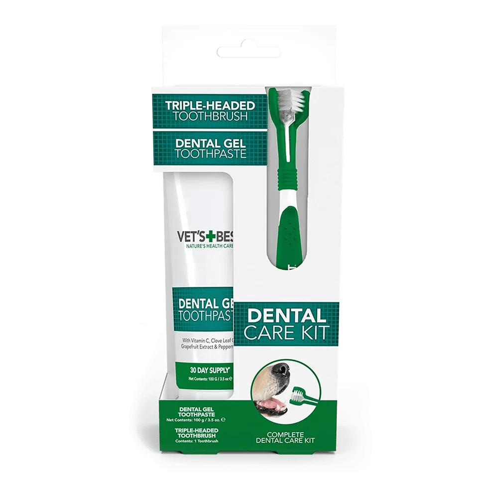 Vet's Best Köpekler için Ağız ve Diş Bakım Seti