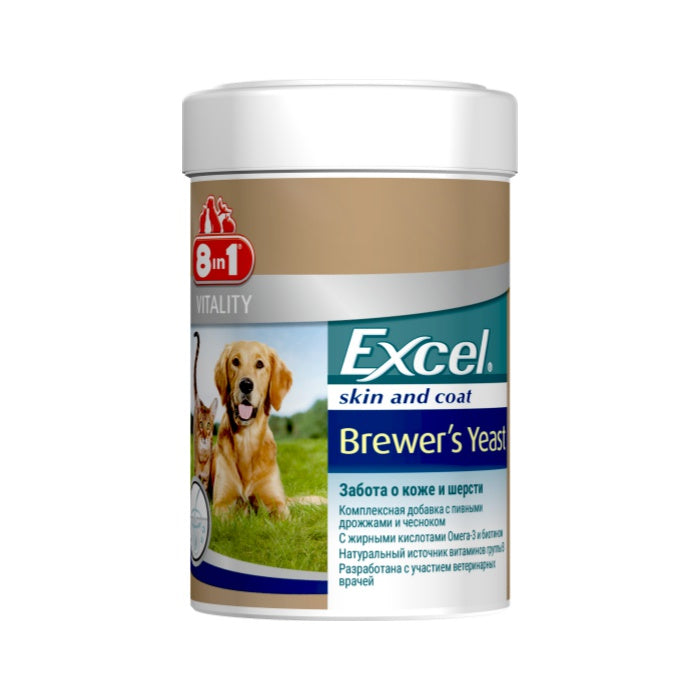 8IN1 Excel Brewers Yeast 140 Tab.