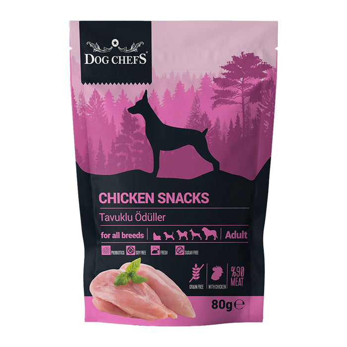 Dog Chefs Chicken Snacks 80 gr Tavuk Etli Köpek Ödülü