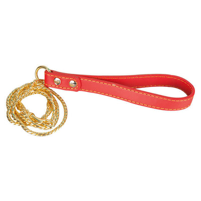 Snake Deri Saplı Zincir Uzatma Gold 120cm*4mm