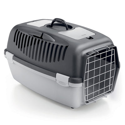 Stefanplast Gulliver 3 Plastik Taşıma Koyu Gri Metal Kapı 61x40X38