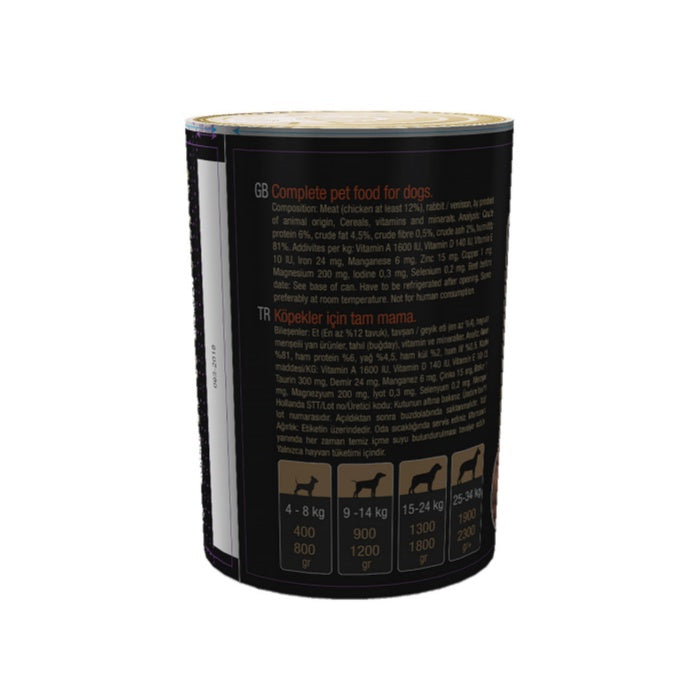 Rokus Tavşan&Geyik Etli Köpek Konservesi 410 g.