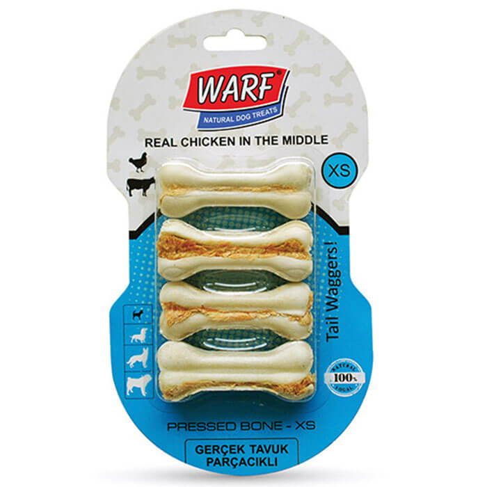 Warf Tavuklu Pres Kemik 7.5cm 4'Lü