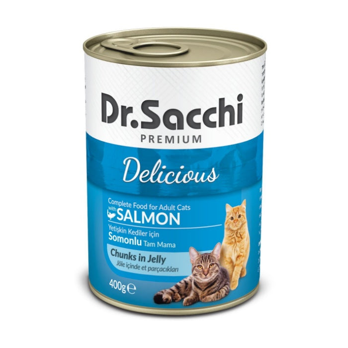 Dr.Sacchi Somonlu Kedi Konservesi 400gr