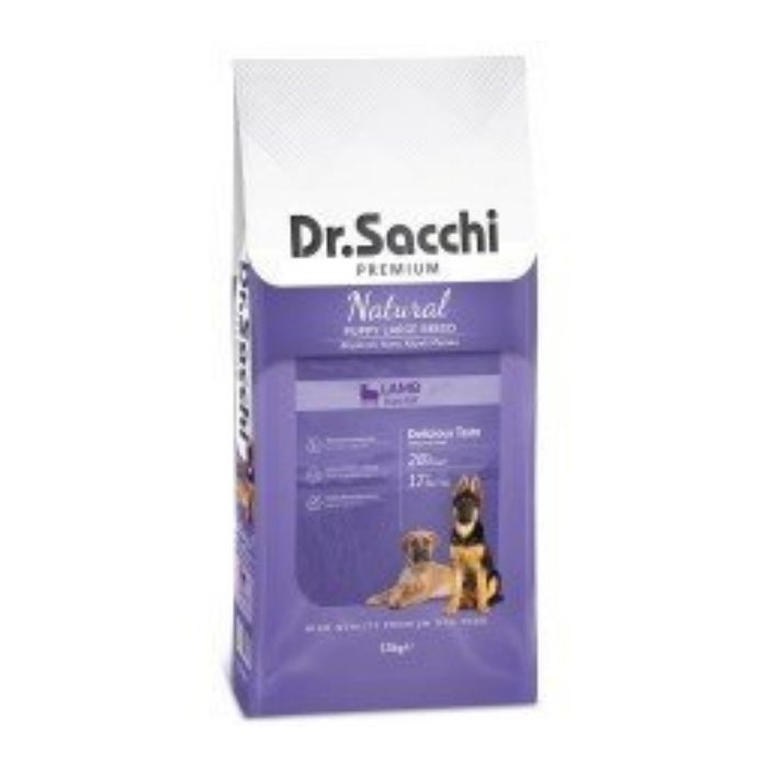Dr. Sacchi Puppy Large Lamb Kuzulu Büyük Irk Yavru Köpek Maması 15kg