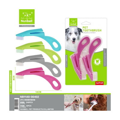 Nunbell Kuyruklu Parmak Diş Fırçası 2'li