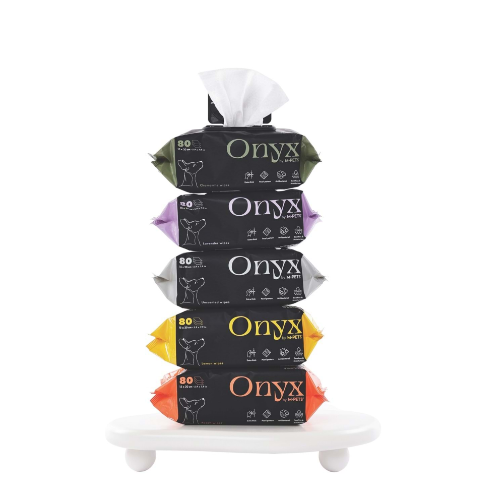 M-PETS Onyx Kokusuz Kedi Ve Köpekler İçin Temizleme Mendili 80Li