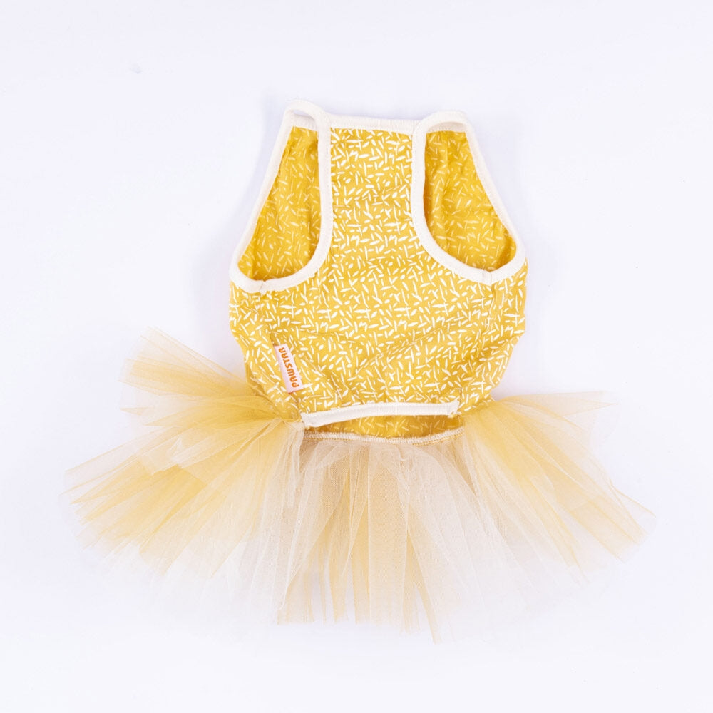 PawStar Yellow Polka-Dot M