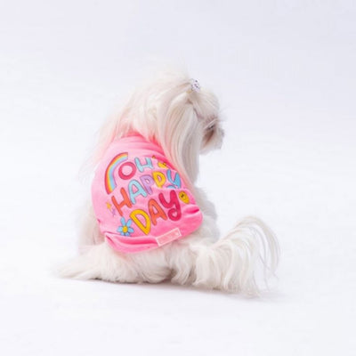 PawStar Neon Pink Happy Day S