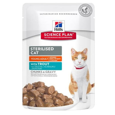 Hill's Gravy Sterilised Young Alabalıklı 85gr Kısırlaştırılmış Yaş Kedi Maması