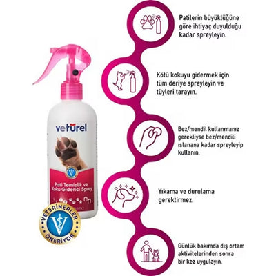 Vetürel Pati Temizlik Ve Koku Giderici Sprey 300ml