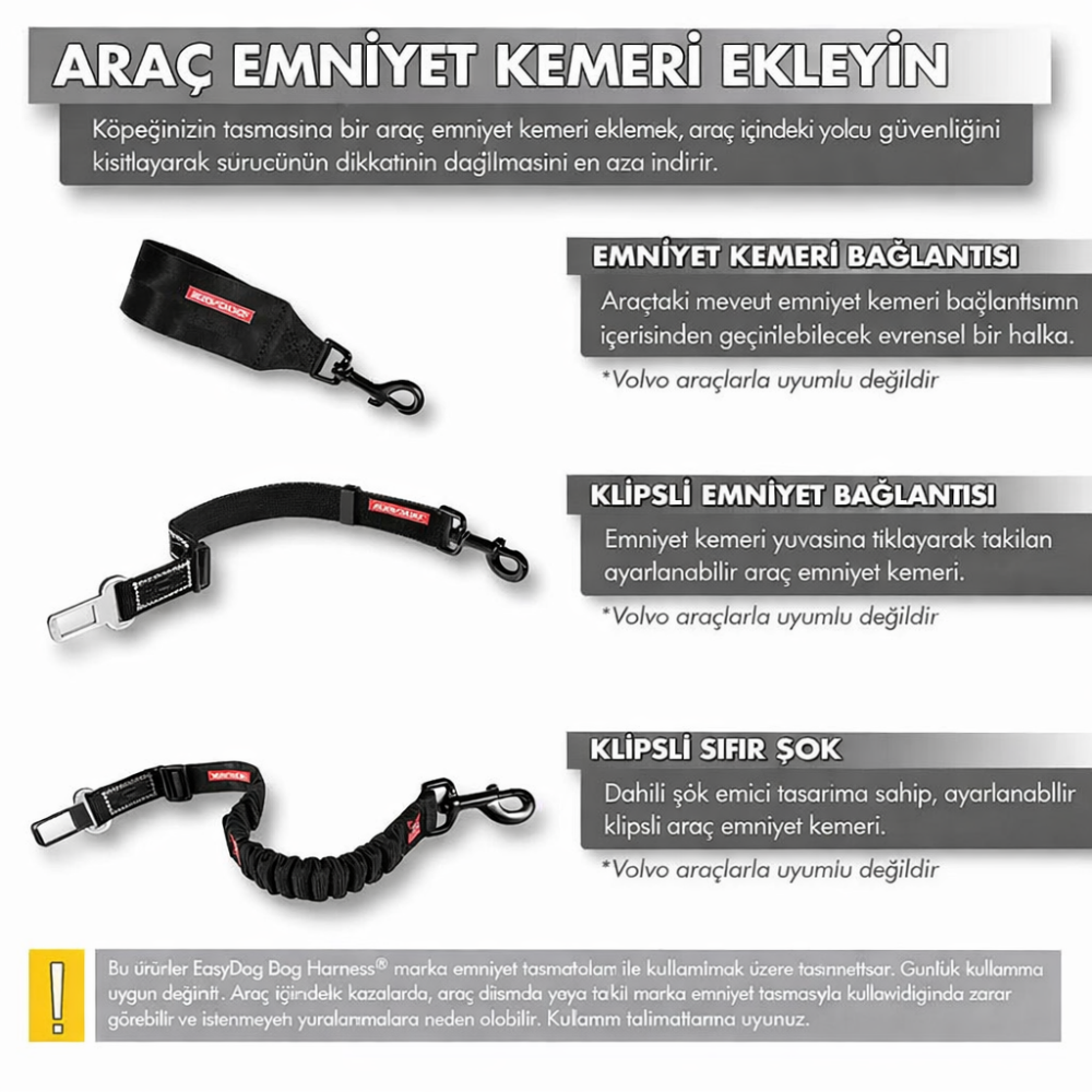 EzyDog Harnes Quick Fit L Black