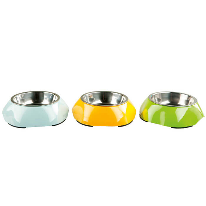 Bobo Düz Renkli Çelik Taslı Mama Kabı 180ml