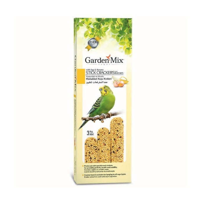 Garden Mix Platin Muzlu Yumurtalı Kuş Krakeri 3'lü