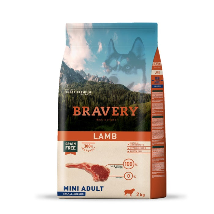 Bravery Kuzulu 2 Kg Mini Yetişkin Kuru Köpek Maması