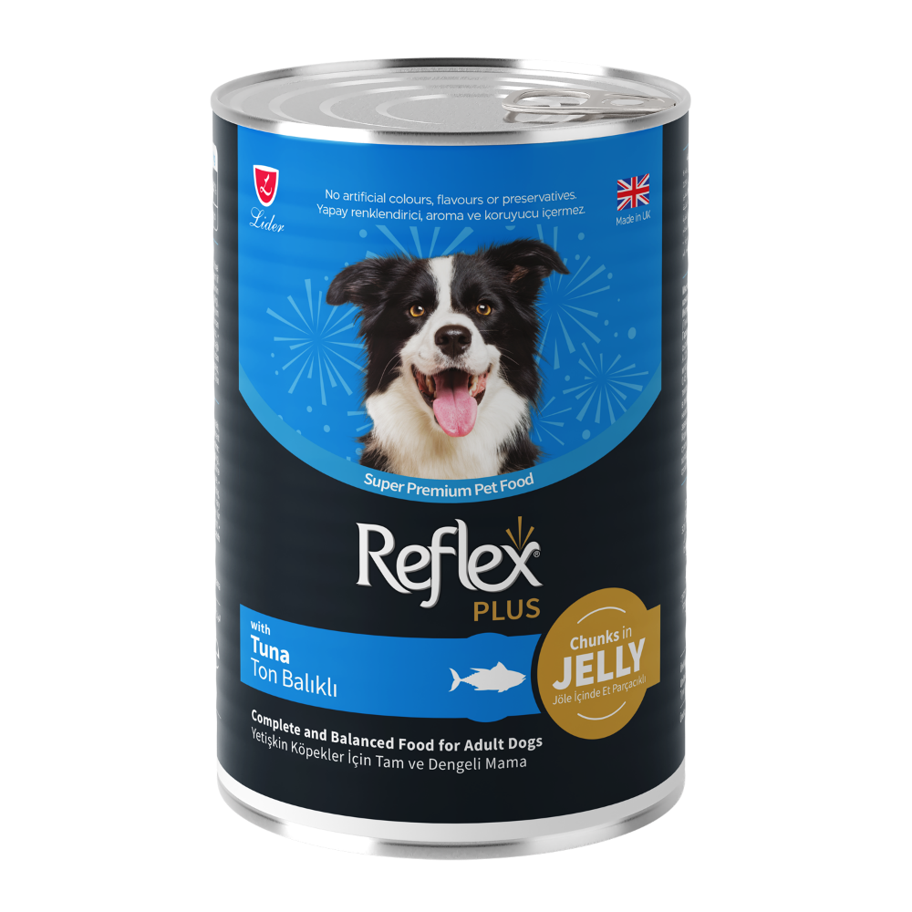 Reflex Plus Jöle İçinde Et Parçacıklı Ton Balıklı Yetişkin Köpek Maması 400gr