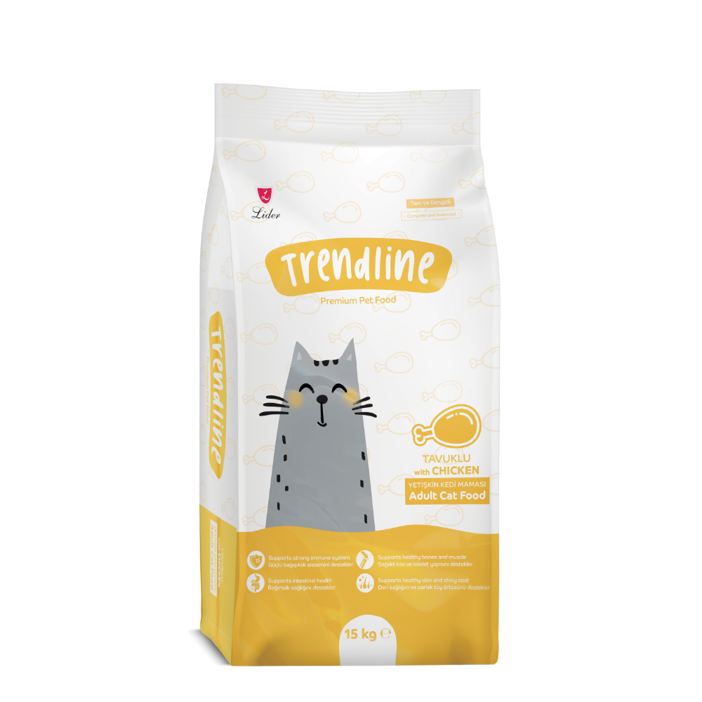 Trendline Tavuklu 15 Kg Yetişkin Kuru Kedi Maması