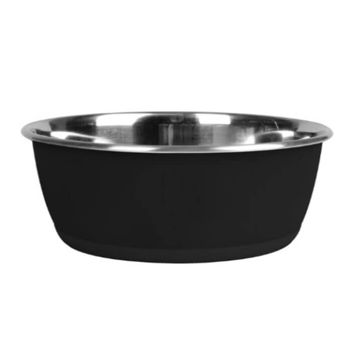 Karlie Yazı Yazılabilir Köpek Mama Kabı Siyah 1900ml