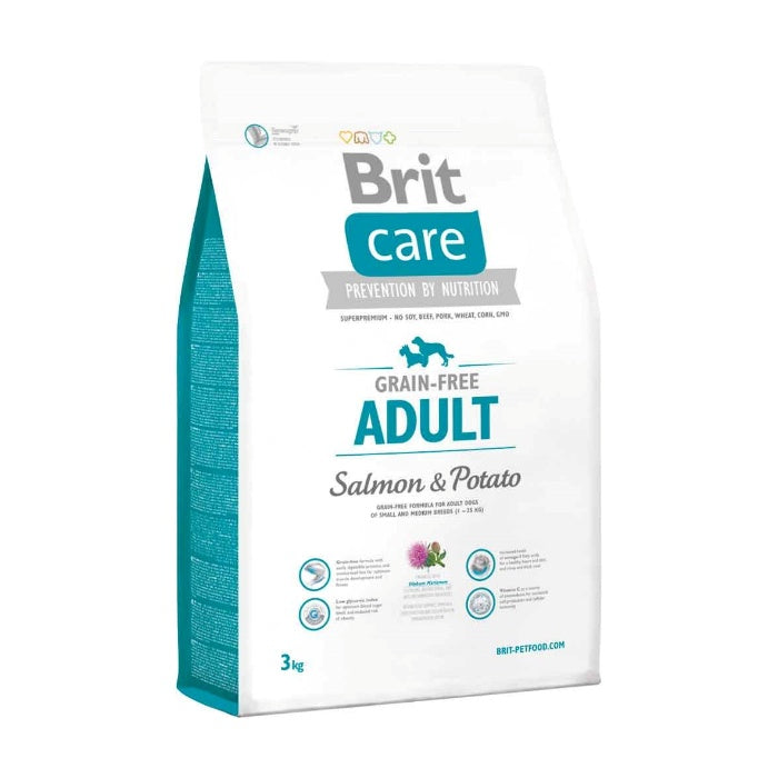 BRIT CARE G-F ADULT SALMON & POTATO 3 Kg