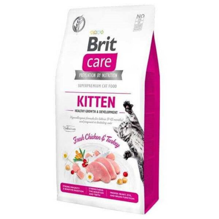 Brit Care Hipoalerjenik Kitten Tahılsız Tavuk ve Hindili Yavru Kedi Maması 2 Kg