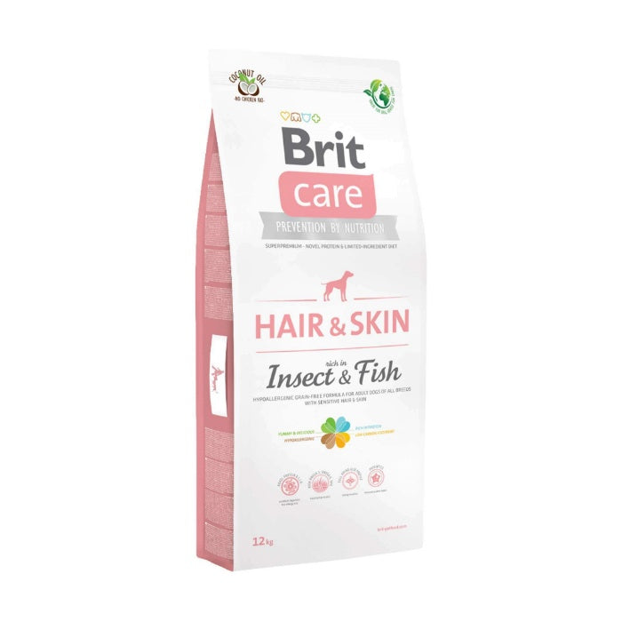 Brit Care Dog Hair&Skin Insect Balık&Böcek Köpek Maması 12 Kg