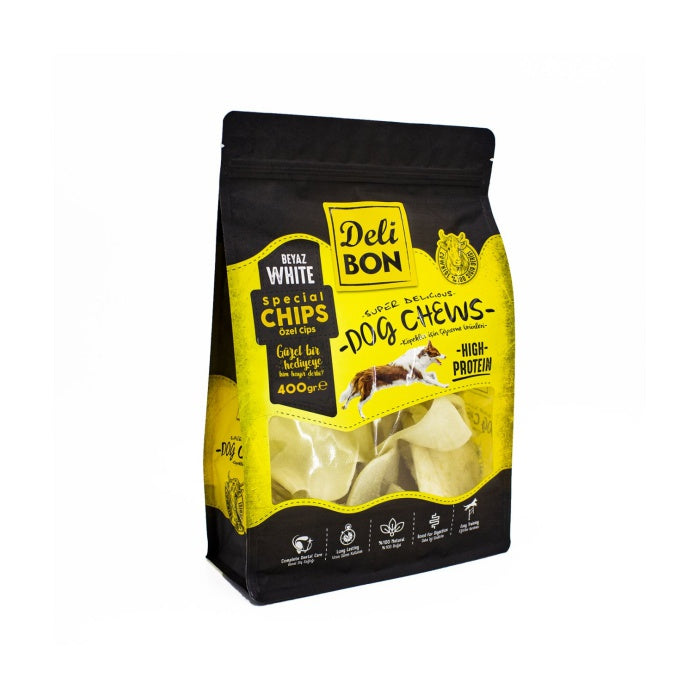 Delibon Deri Cips 400Gr Torba Beyaz Cıpsx400Gr