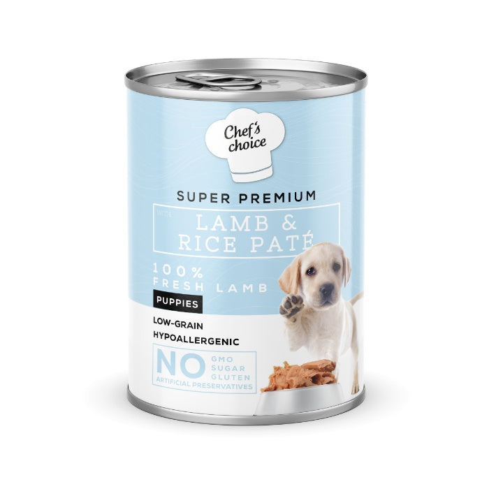 Chefs Choice Pate Lamb&Rice Puppy Kuzu Pirinçli Yavru Köpek Yaş Maması 400 Gr