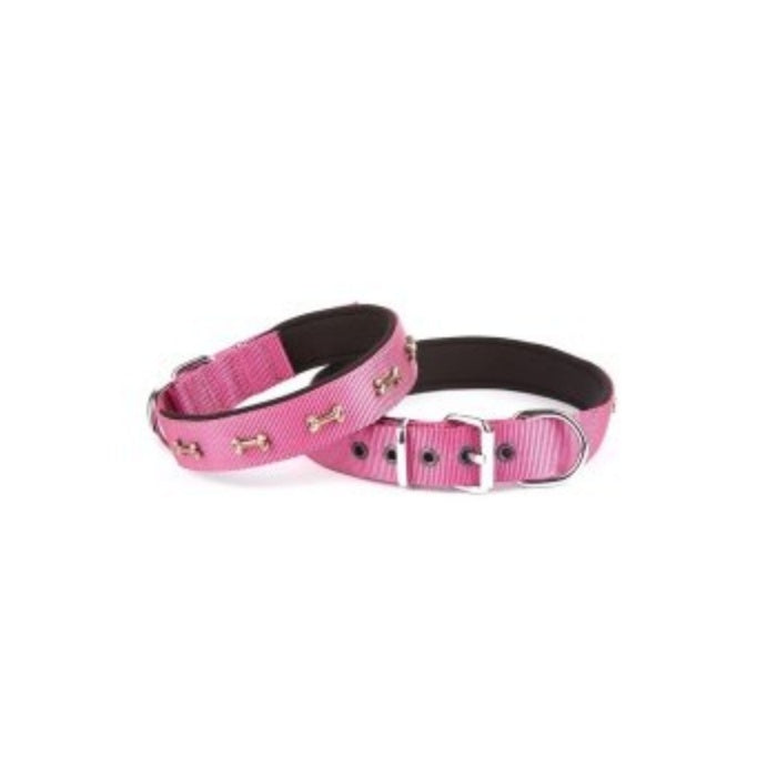 Doggie Konfor Dokuma Kemikli Boyun Tasması Mor 2,5X37-45Cm
