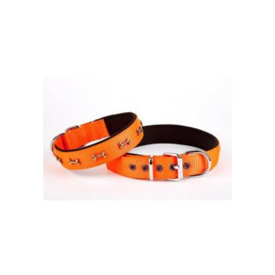 Doggie Konfor Dokuma Kemikli Boyun Tasması Turuncu 3X47-55Cm