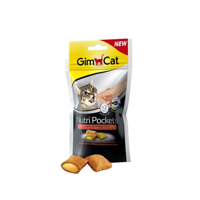 GimCat Nutripockets Kedi Ödülü Somon Omega 3&6 60gr