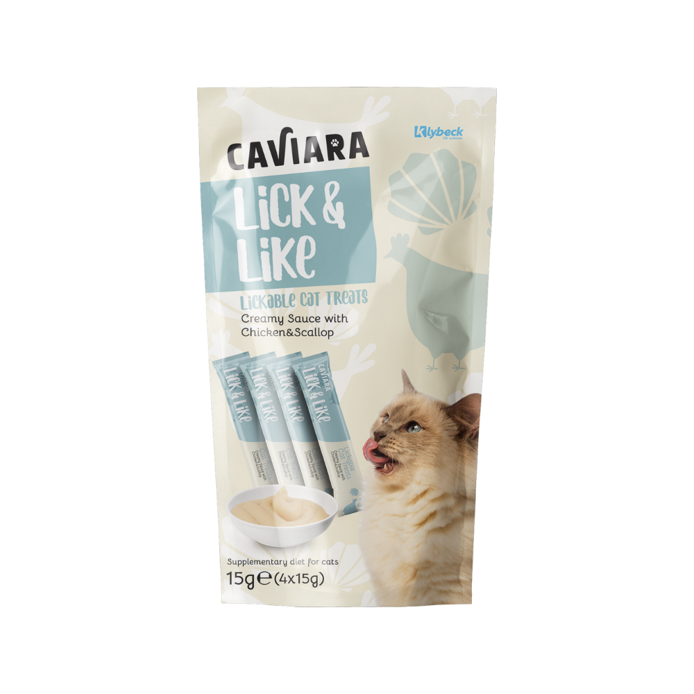 Caviara Tavuk & Deniz Taraklı Sıvı Ödül Maması 4x15gr